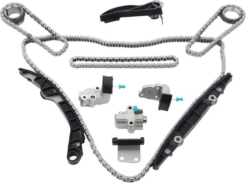 GEARCESS 130286KA0A Engine Timing Chain Kit Fit For Nissan Pathfinder & Fit For Infiniti QX60, 2017-2024 3.5L V6 VQ35DD, Replace 130286KA1B 130706KA1B 130706KA1C 130856KA0A 13091JA10A 130706KA0A 130856KA1B - Image 1